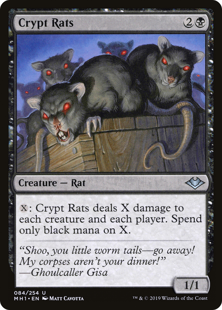 Crypt Rats (MH1-084) [Modern Horizons] Foil