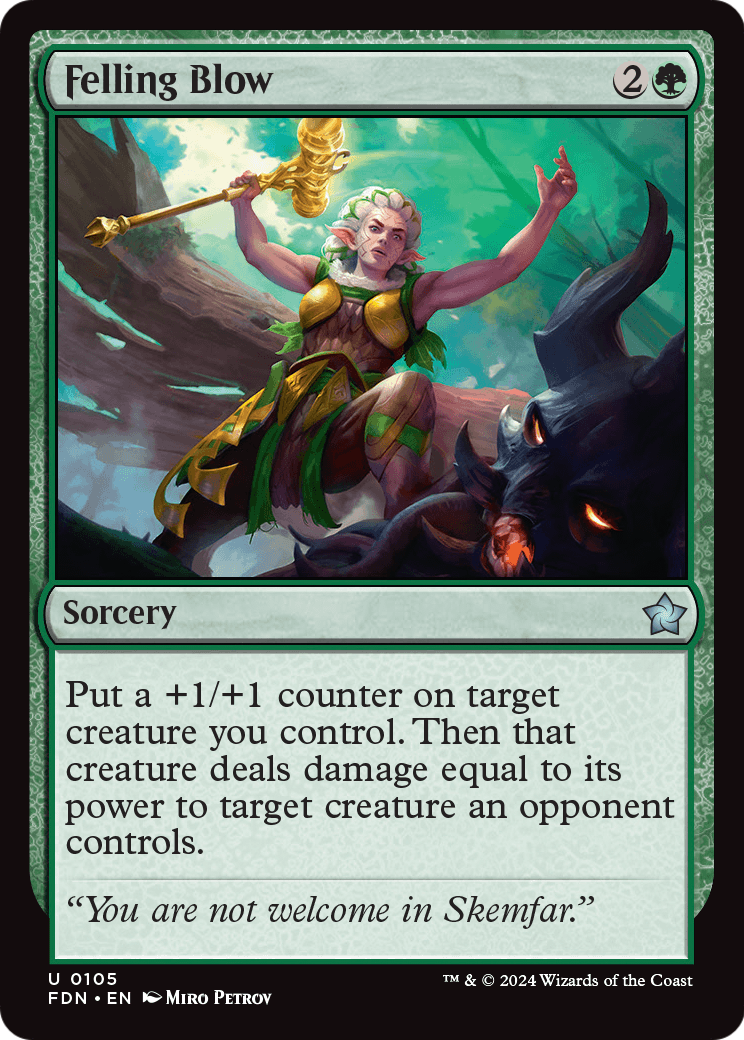 Felling Blow (FDN-105) [Foundations] Foil