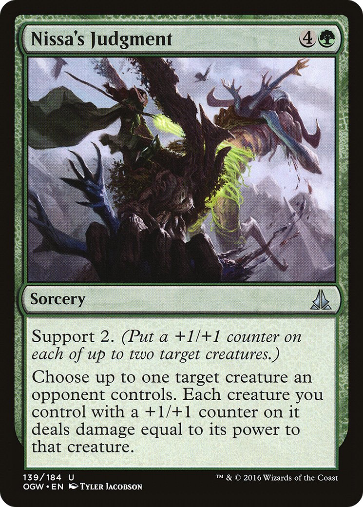 Nissa's Judgment (OGW-139) [Oath of the Gatewatch]