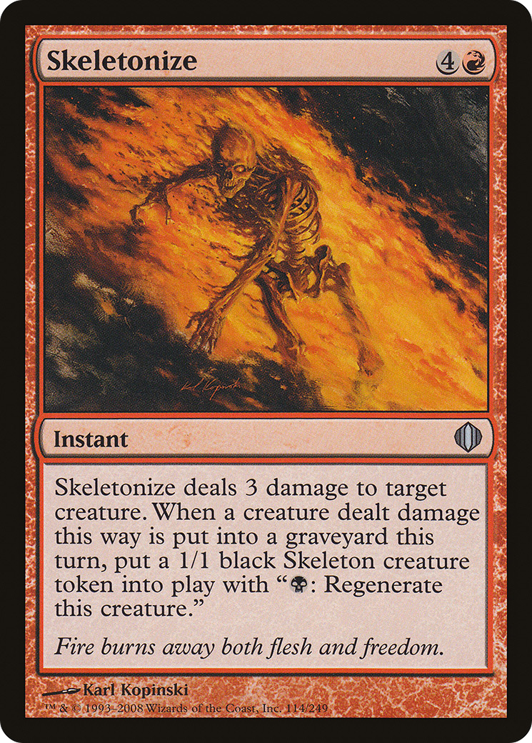 Skeletonize (ALA-114) [Shards of Alara] Foil