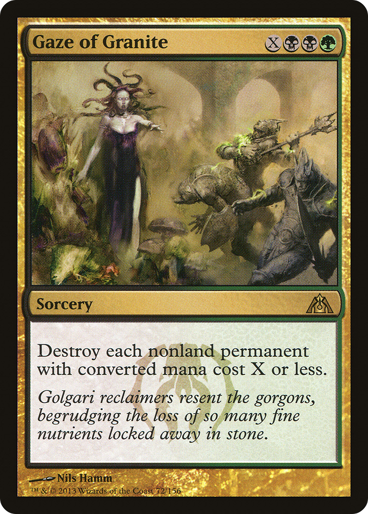 Gaze of Granite (DGM-072) [Dragon's Maze] Foil