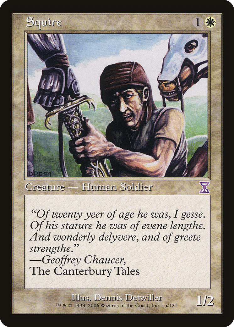 Squire (TSB-015) [Time Spiral Timeshifted] Foil