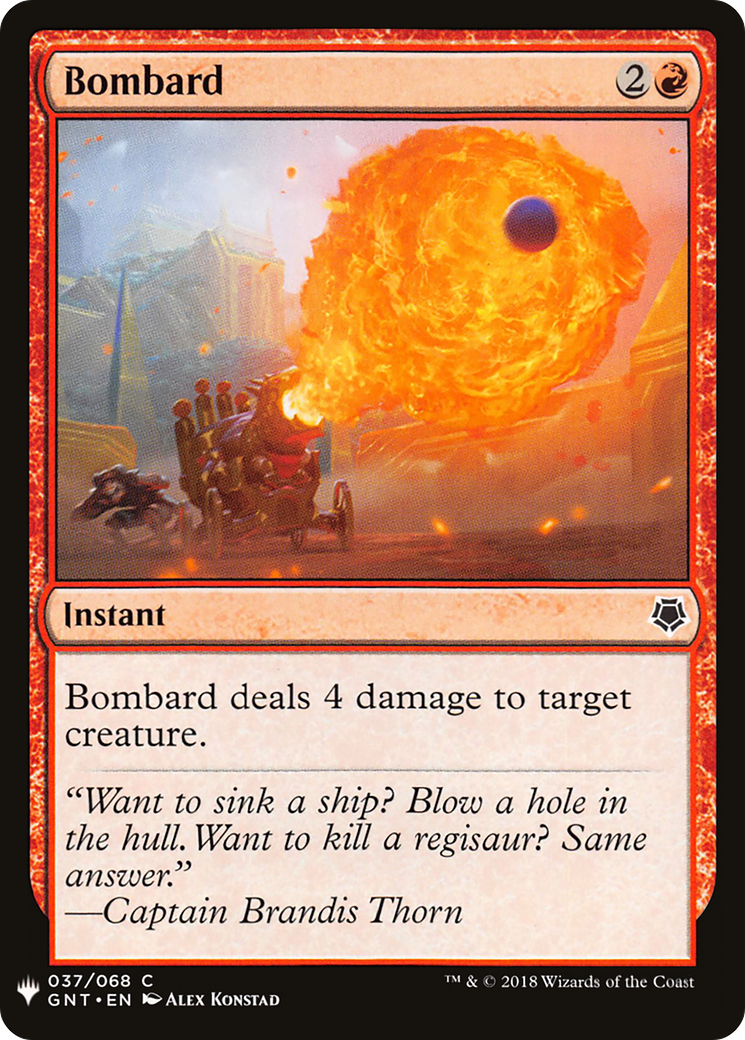 Bombard (LIST-GNT-37) [The List]