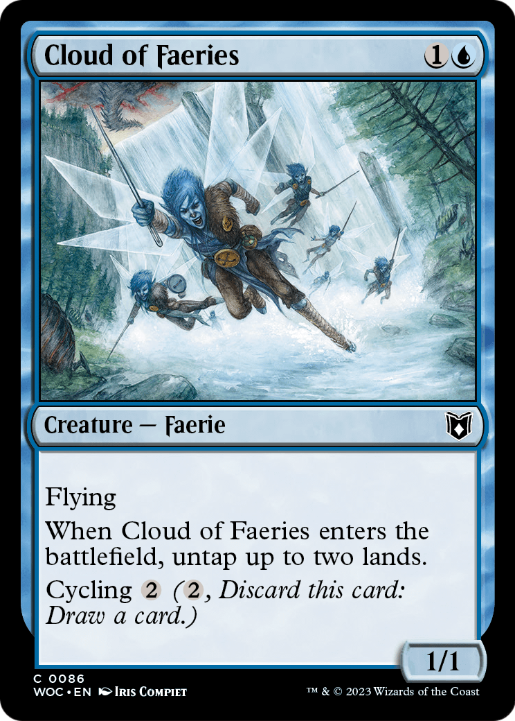 Cloud of Faeries (WOC-086) [Wilds of Eldraine Commander]