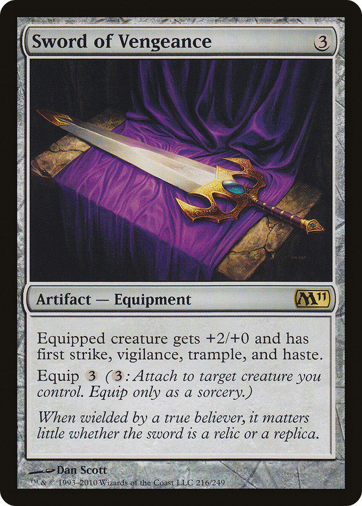 Sword of Vengeance (M11-216) [Magic 2011] Foil