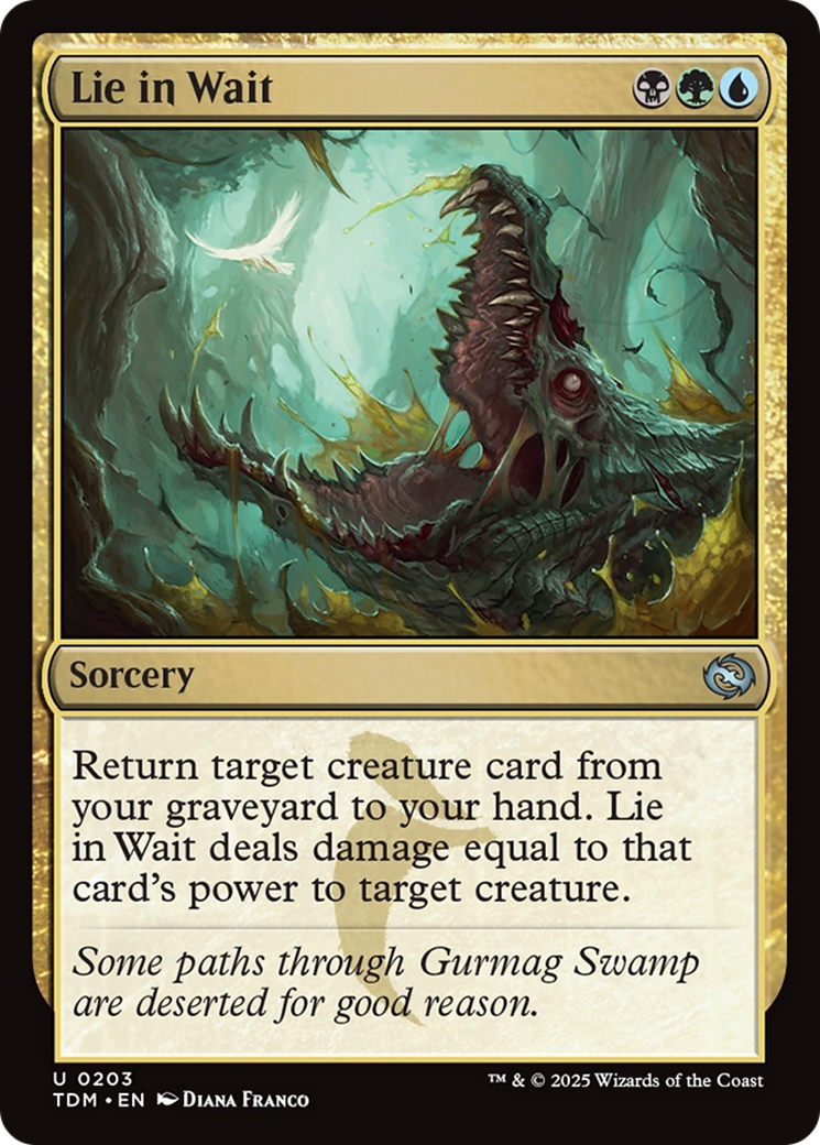 Lie in Wait (TDM-203) [Tarkir: Dragonstorm] Foil