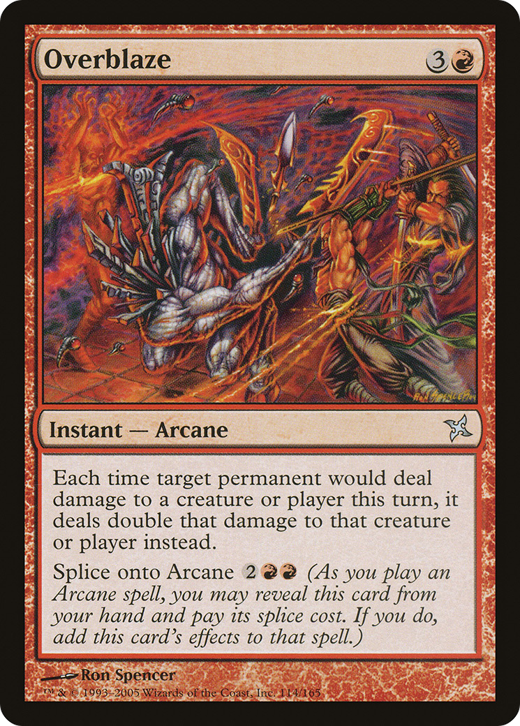 Overblaze (BOK-114) [Betrayers of Kamigawa] Foil