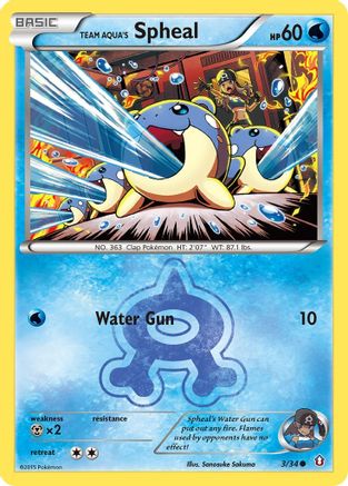Team Aqua's Spheal (003/34) [Double Crisis] - Common