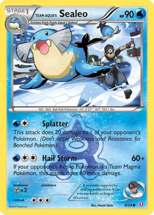 Team Aqua's Sealeo (004/34) [Double Crisis] - Common