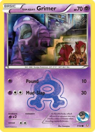 Team Aqua's Grimer (007/34) [Double Crisis] - Common