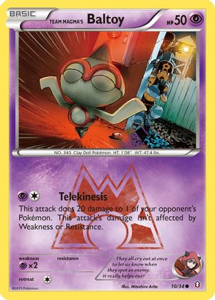 Team Magma's Baltoy (010/34) [Double Crisis] - Common