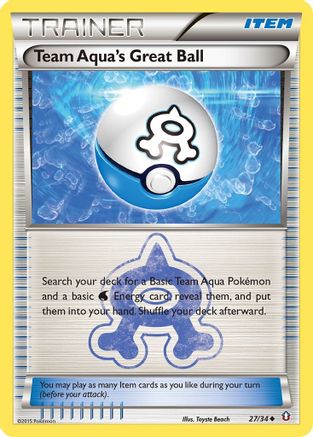 Team Aqua's Great Ball (027/34) [Double Crisis] - Uncommon