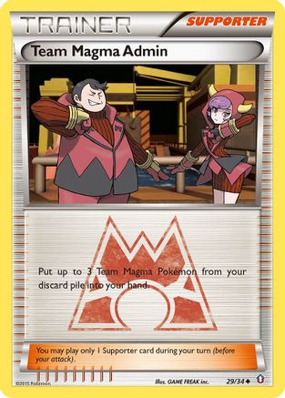 Team Magma Admin (029/34) [Double Crisis] - Uncommon