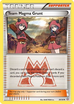 Team Magma Grunt (030/34) [Double Crisis] Reverse Holofoil - Uncommon