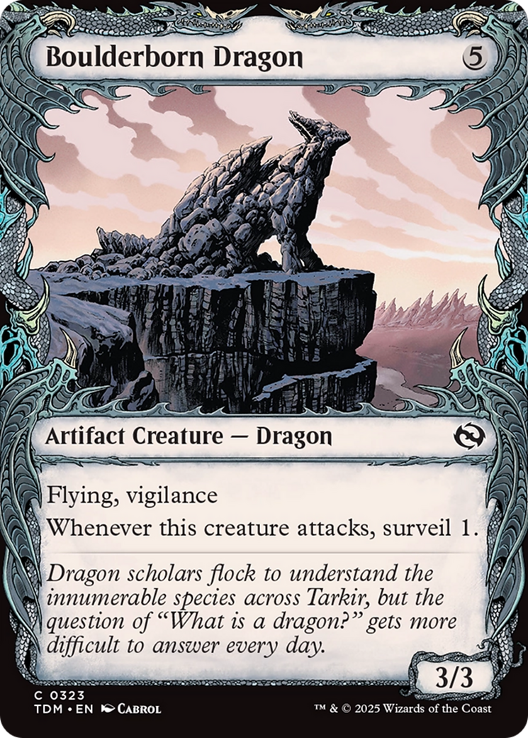 Boulderborn Dragon (Showcase) (TDM-323) [Tarkir: Dragonstorm]