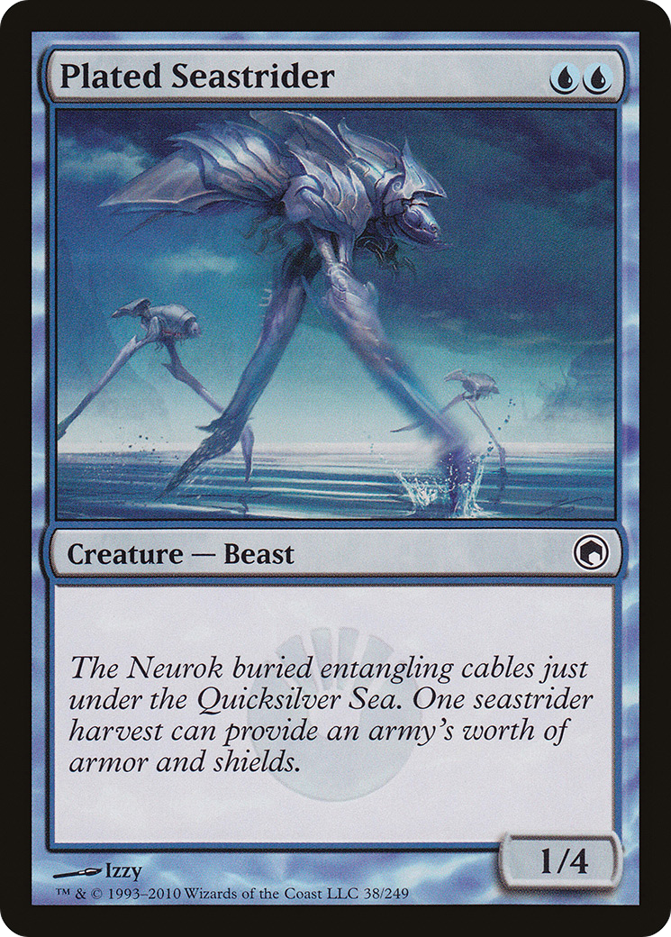 Plated Seastrider (SOM-038) [Scars of Mirrodin]