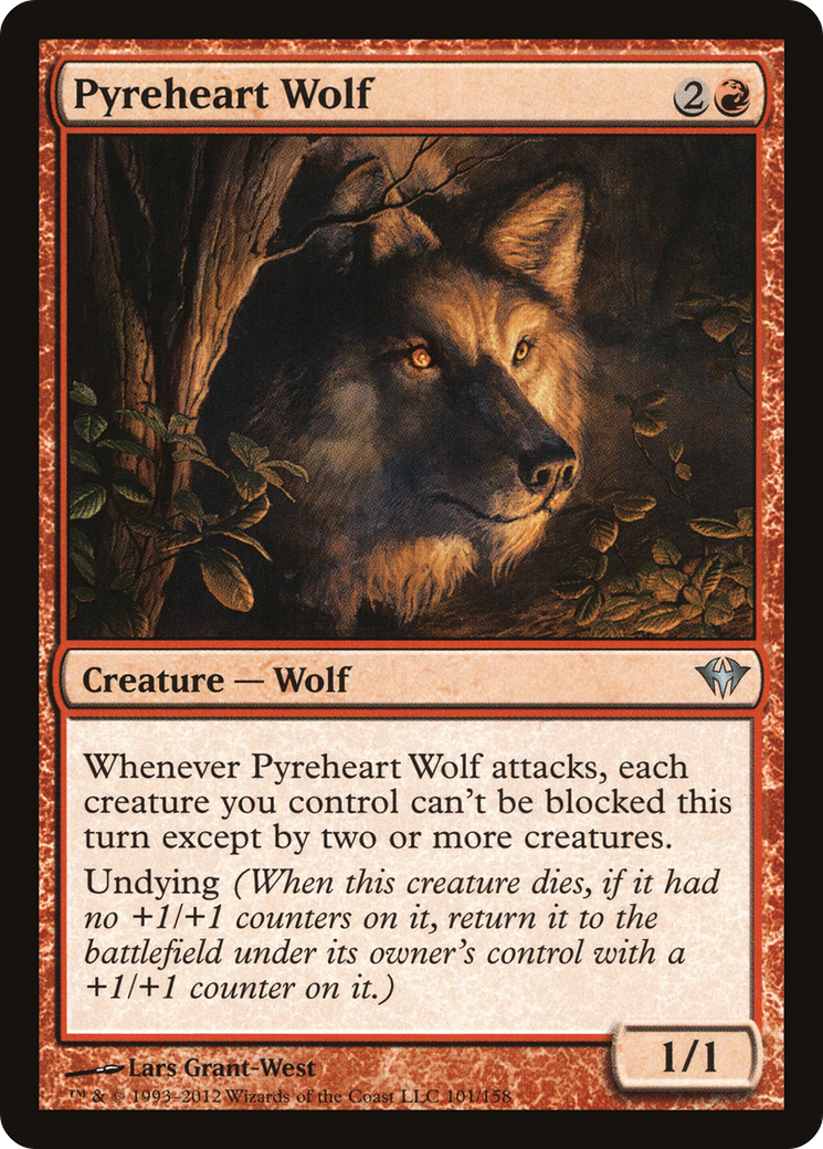 Pyreheart Wolf (DKA-101) [Dark Ascension] Foil