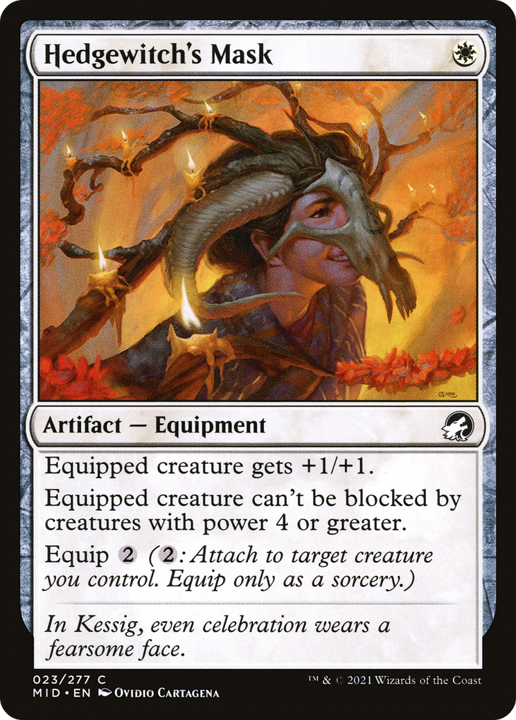 Hedgewitch's Mask (MID-023) [Innistrad: Midnight Hunt]