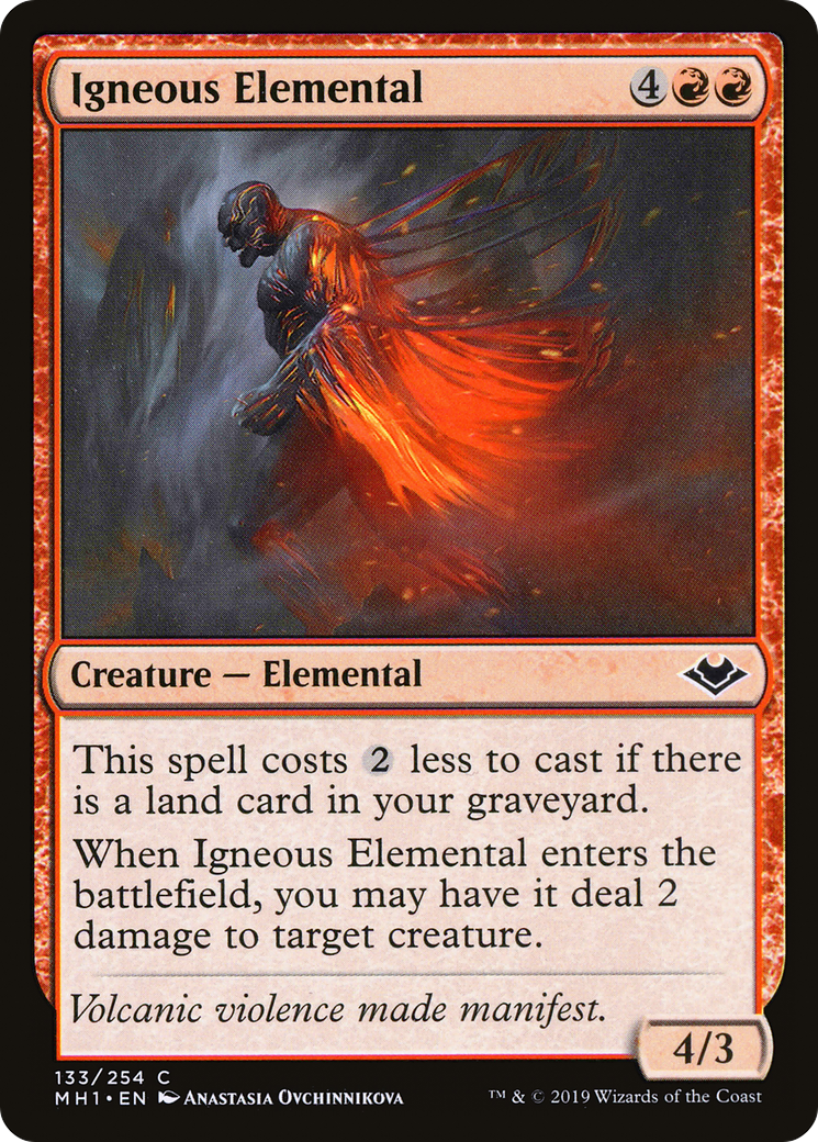 Igneous Elemental (MH1-133) [Modern Horizons] Foil
