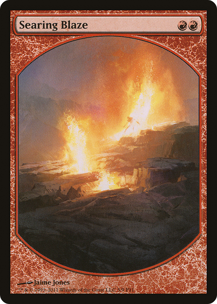 Searing Blaze (MPRP-005) [Magic Player Rewards 2011]