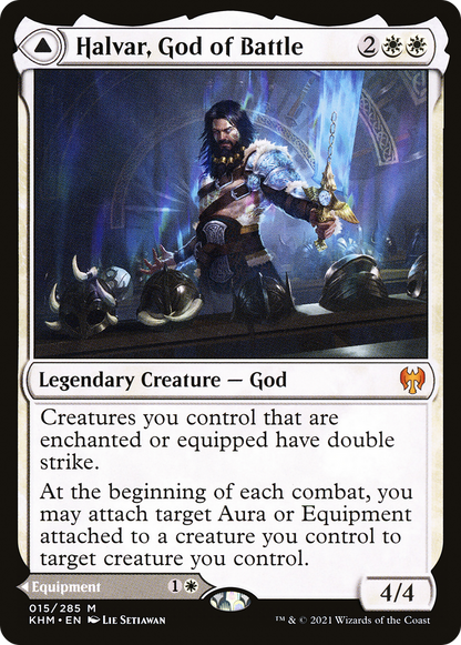 Halvar, God of Battle (KHM-015) [Kaldheim] Foil