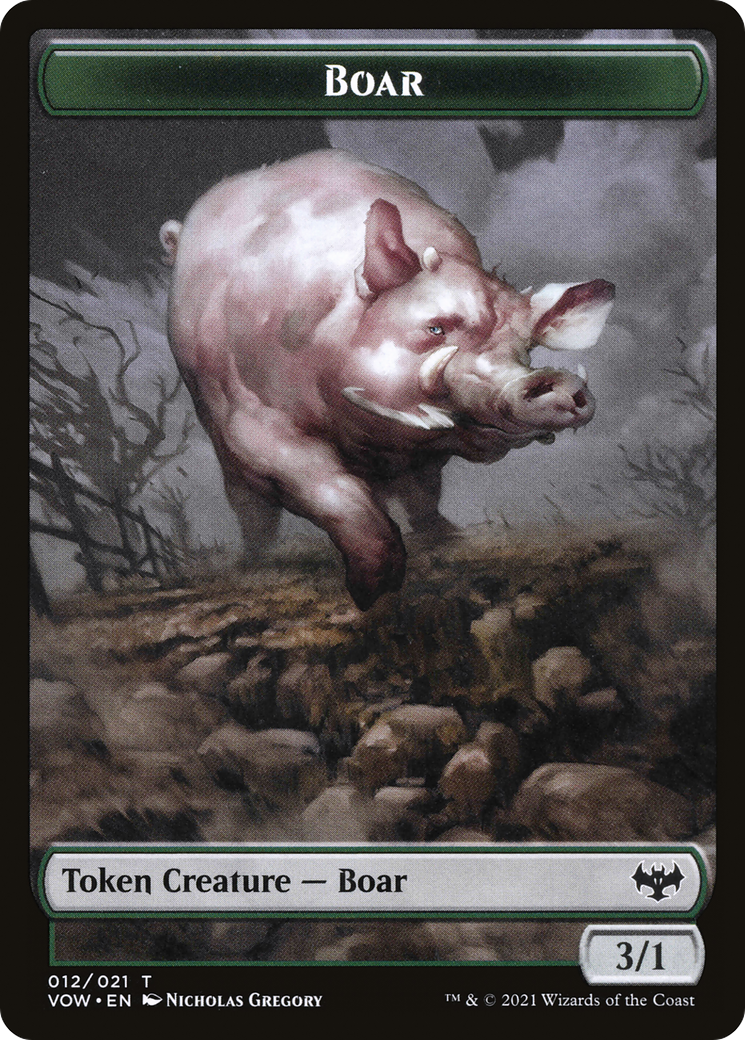 Boar (TVOW-012) [Innistrad: Crimson Vow Tokens]