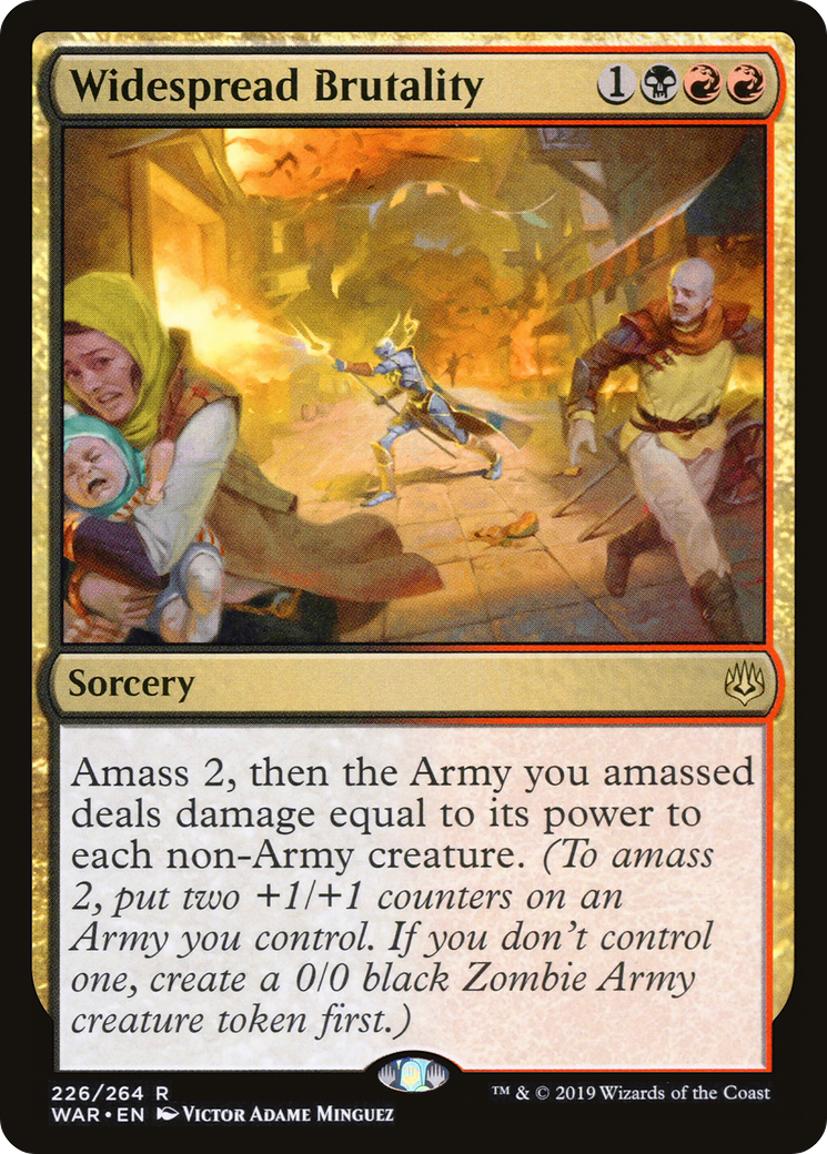 Widespread Brutality (WAR-226) [War of the Spark] Foil