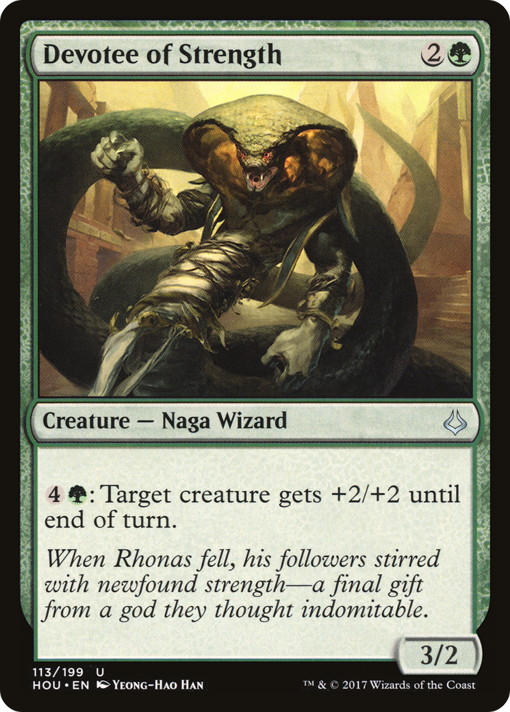 Devotee of Strength (HOU-113) [Hour of Devastation] Foil
