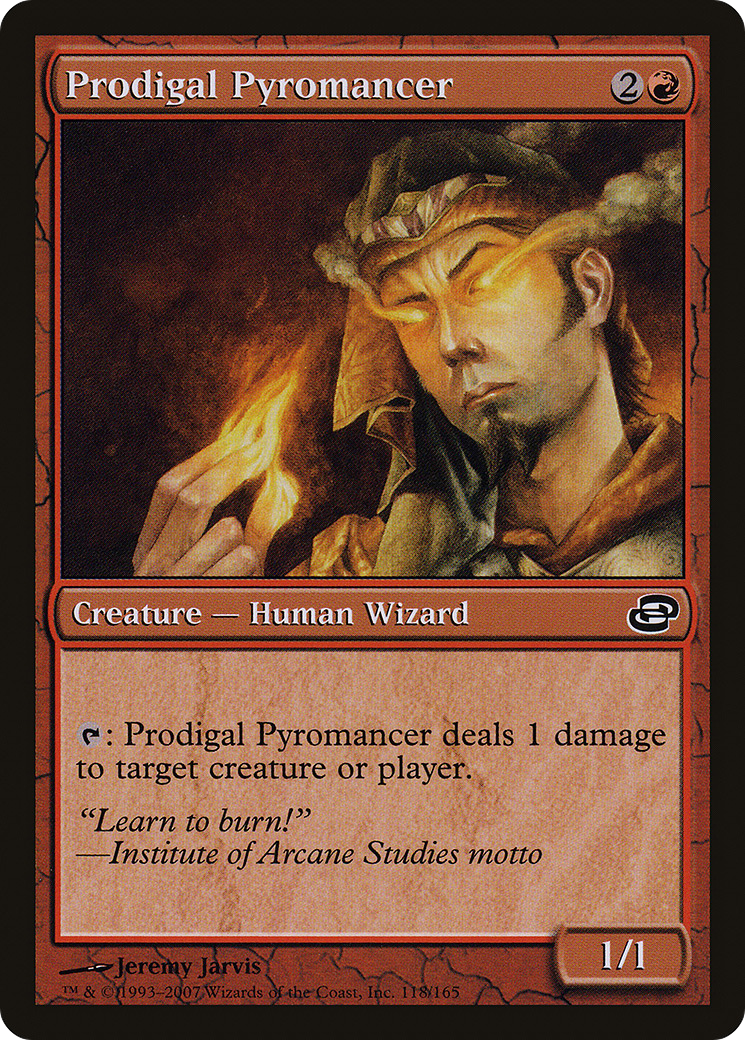 Prodigal Pyromancer (PLC-118) (Colorshifted) [Planar Chaos]