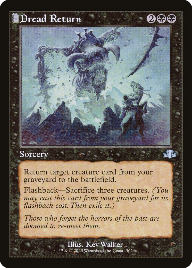 Dread Return (Retro Frame) (DMR-302) [Dominaria Remastered]