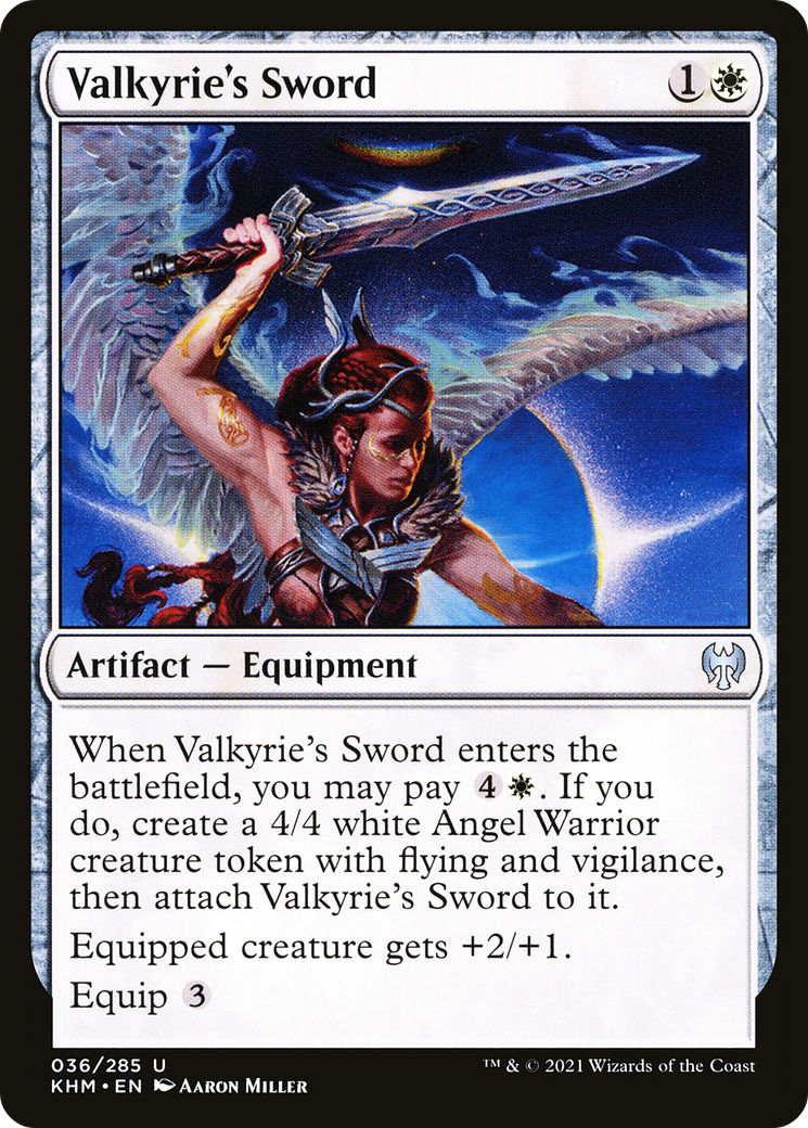 Valkyrie's Sword (KHM-036) [Kaldheim] Foil