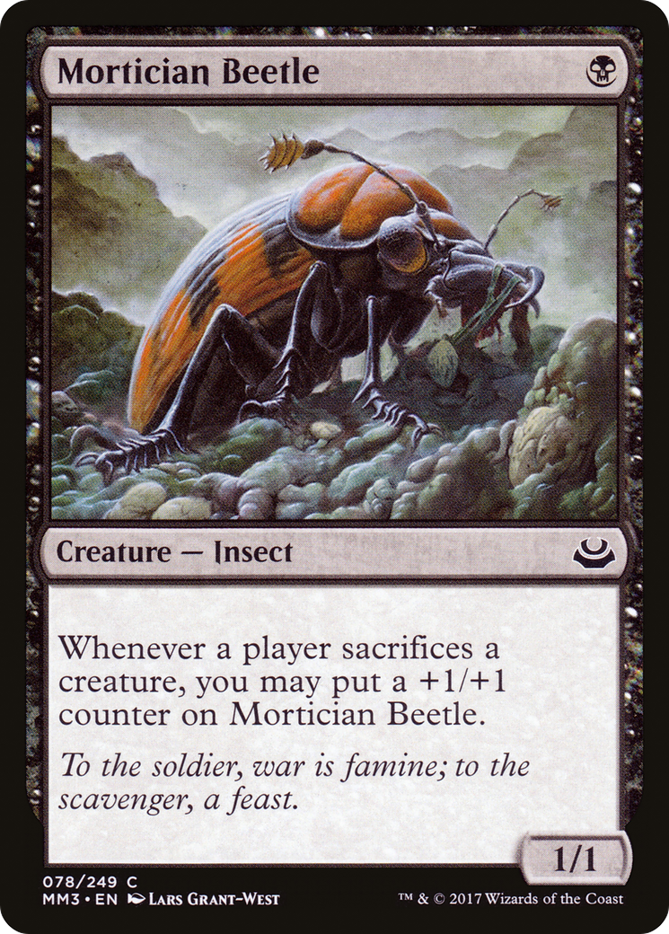Mortician Beetle (MM3-078) [Modern Masters 2017] Foil