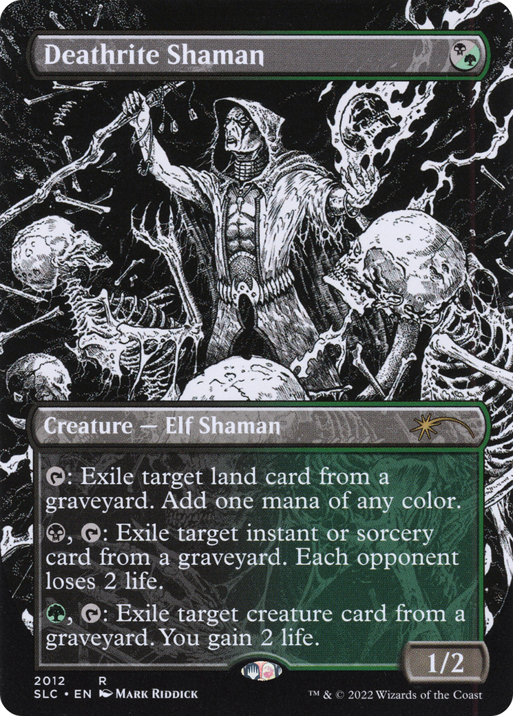 Deathrite Shaman (SLC-2012) (Borderless) [Secret Lair Countdown Kit] Foil