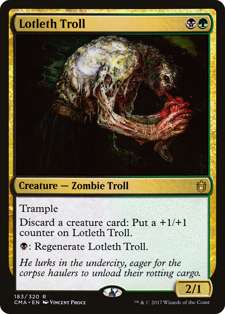 Lotleth Troll (CMA-183) [Commander Anthology]