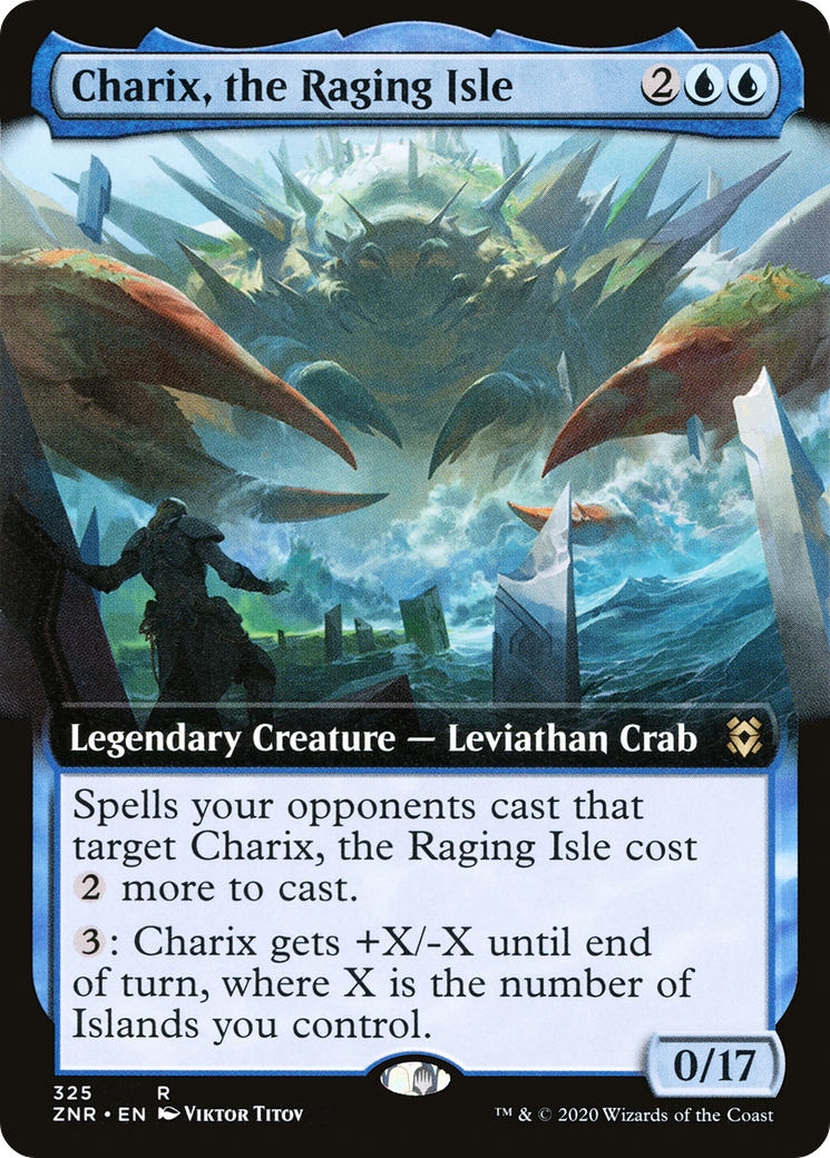 Charix, the Raging Isle (Extended Art) (ZNR-325) [Zendikar Rising] Foil