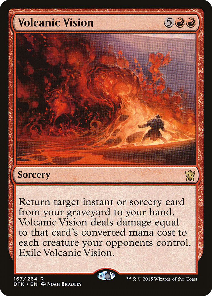 Volcanic Vision (DTK-167) [Dragons of Tarkir] Foil