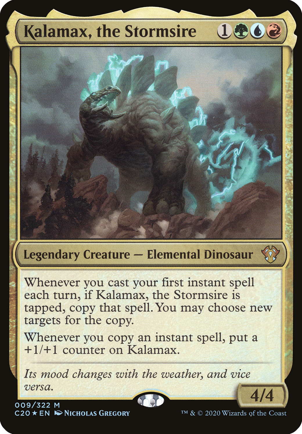 Kalamax, the Stormsire (Commander 2020) (OVER-009) [Commander 2020 Oversized] Foil