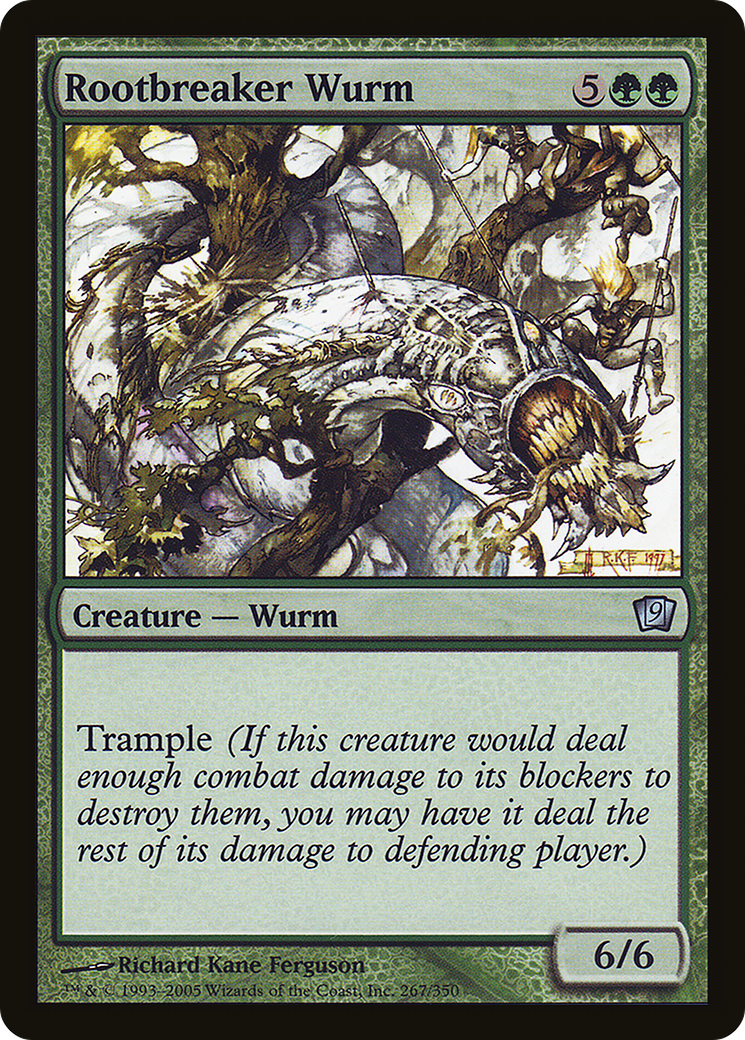 Rootbreaker Wurm (9ED-267) [9th Edition]