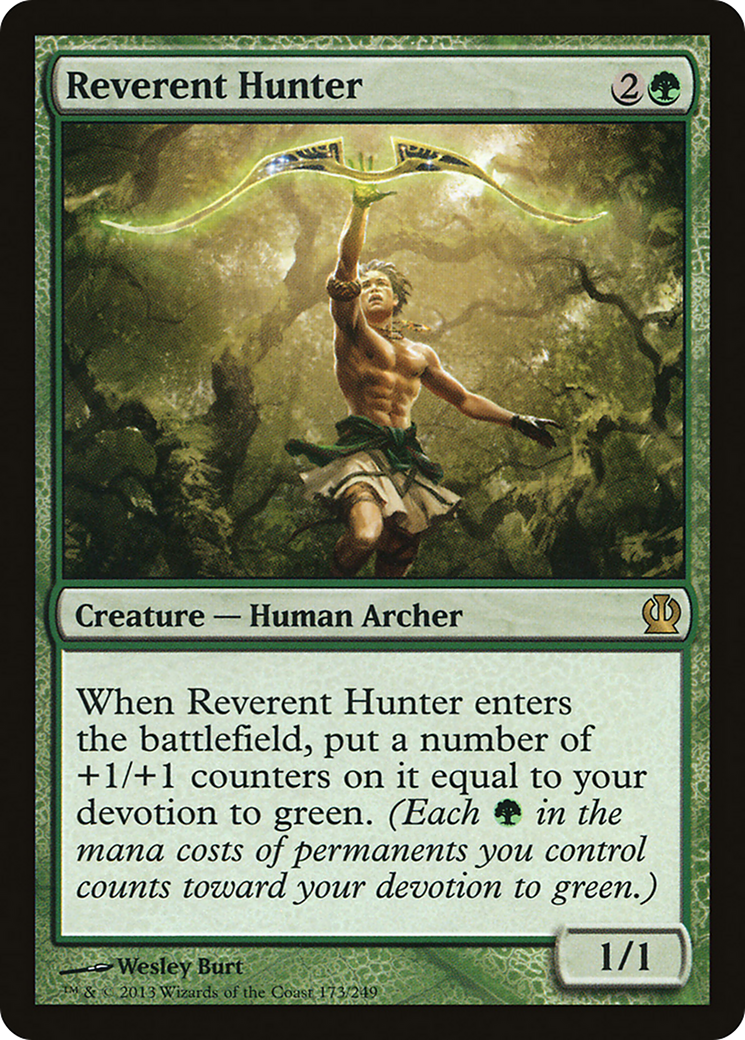 Reverent Hunter (THS-173) [Theros] Foil