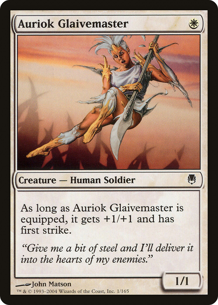 Auriok Glaivemaster (DST-001) [Darksteel] Foil
