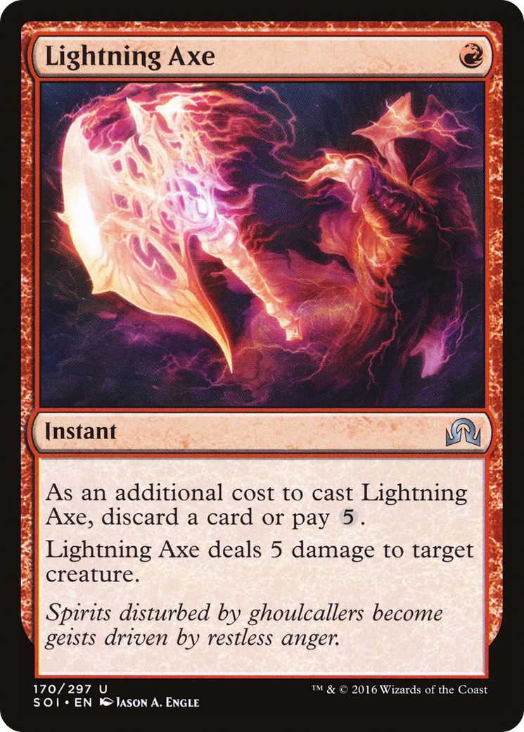 Lightning Axe (SOI-170) [Shadows over Innistrad]