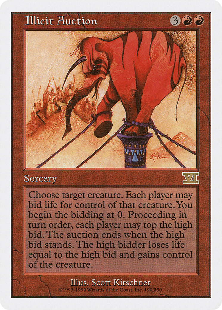 Illicit Auction (6ED-190) [Classic Sixth Edition]