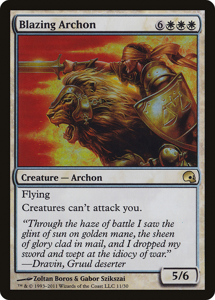 Blazing Archon (GRV-011) [Premium Deck Series: Graveborn] Foil