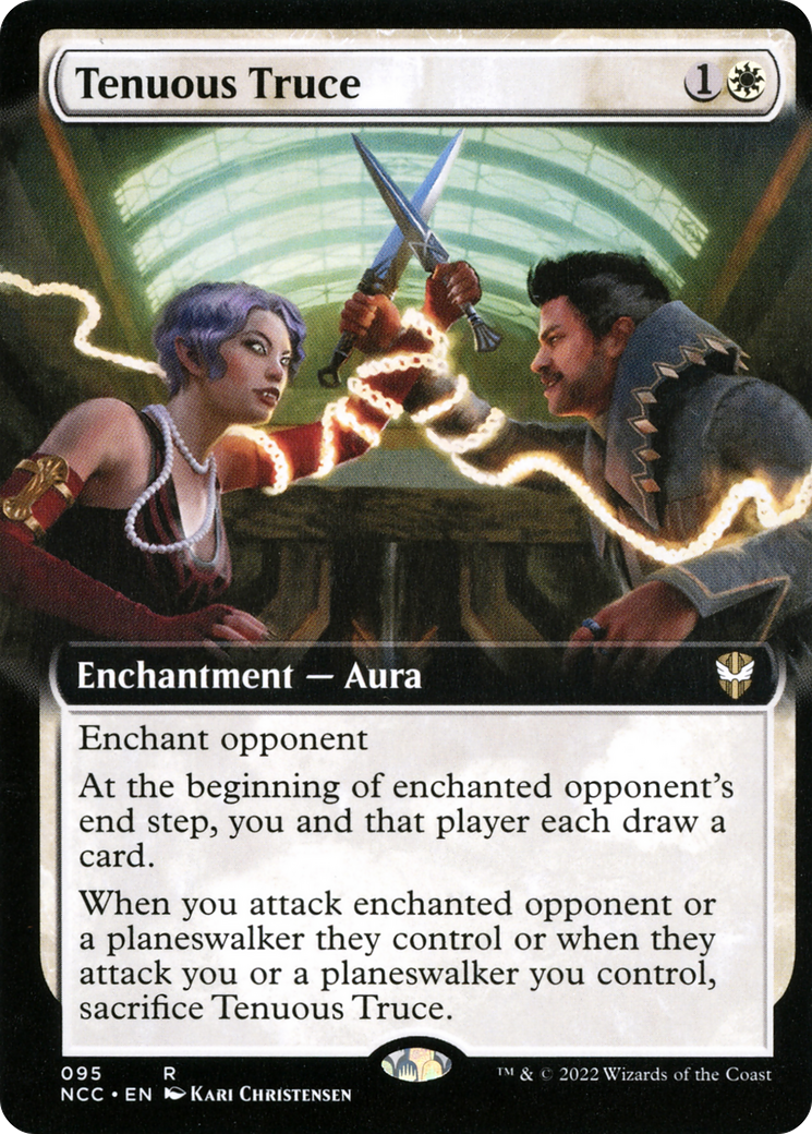 Tenuous Truce (Extended Art) (NCC-095) [New Capenna Commander] Foil