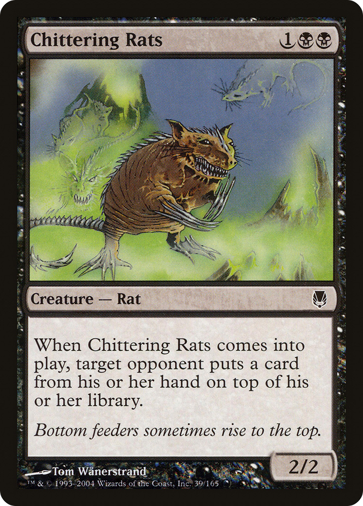 Chittering Rats (DST-039) [Darksteel] Foil
