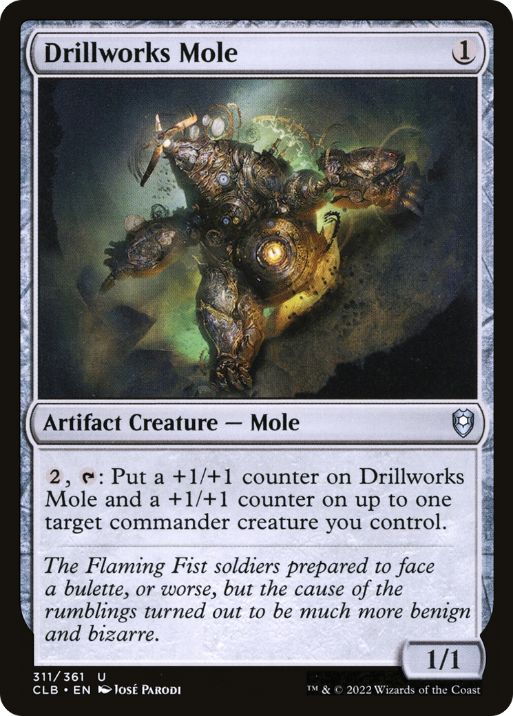 Drillworks Mole (CLB-311) [Commander Legends: Battle for Baldur's Gate] Foil