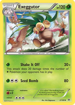 Exeggutor (002/108) [XY  Roaring Skies] Reverse Holofoil - Uncommon