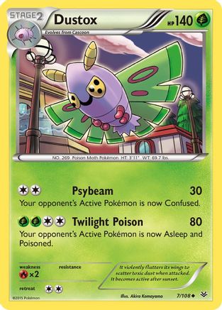Dustox (007/108) [XY  Roaring Skies] Reverse Holofoil - Uncommon