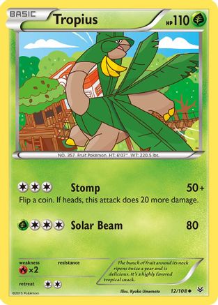 Tropius (12/108) [XY  Roaring Skies] Reverse Holofoil - Uncommon