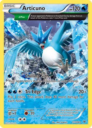 Articuno (17 Delta) (017/108) [XY  Roaring Skies] Reverse Holofoil - Rare